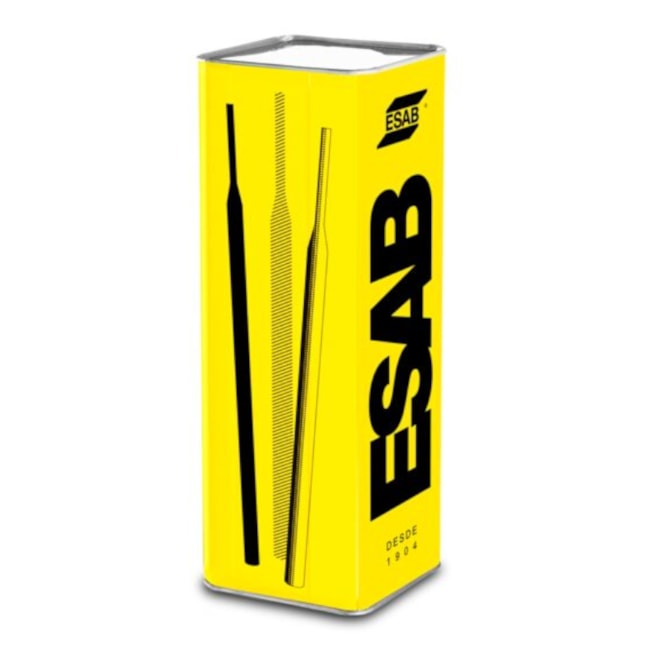 Eletrodo para Soldas ASME/AWS E7018 3.25 x 350mm Lata de 18kg ESAB 18 ESAB-0099eb84-29c6-4092-9e10-ba298d12e156