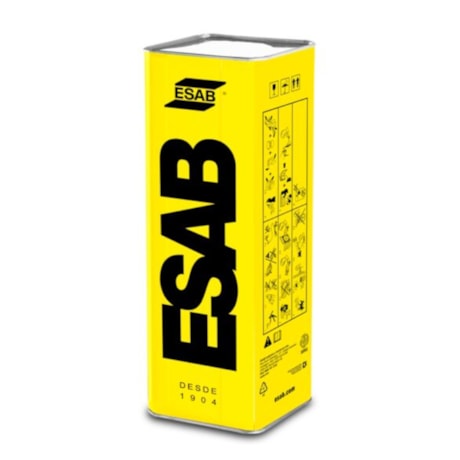 Eletrodo para Soldas ASME/AWS E7018 3.25 x 350mm Lata de 18kg ESAB 18 ESAB-097447a6-1b45-4e26-b3ab-874a7928b371