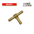 Emenda em T 3/8" x 3/8" para Mangueira de Ar LUB-27F-L LUBEFER