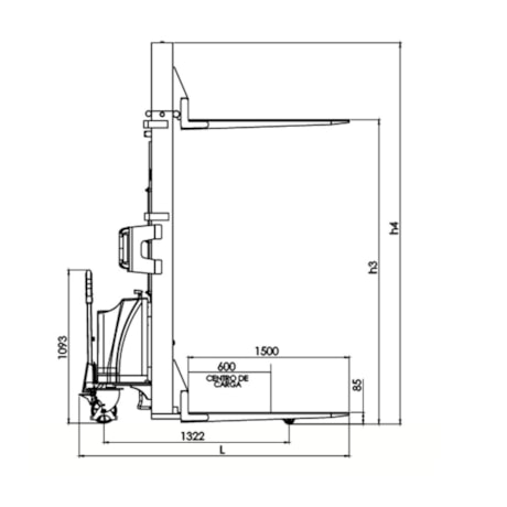 Empilhadeira Semi Elétrica 1000kg com Bateria e Carregador PE 1016C PALETRANS-cb2d3d73-9e91-49c5-883a-9e1d1b8a20c6