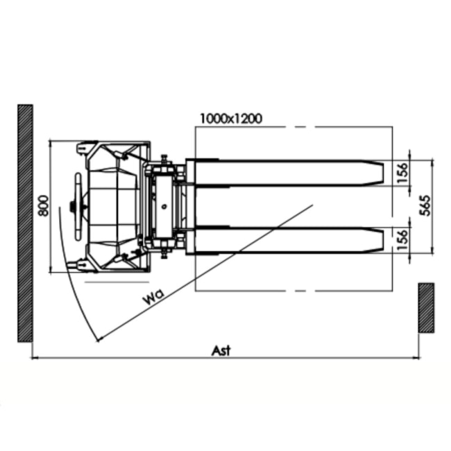 Empilhadeira Semi Elétrica PE 1016 C 1000kg 1600mm com Bateria e Carregador PALETRANS-af0ce81f-e591-44d1-a41a-8542666199e5