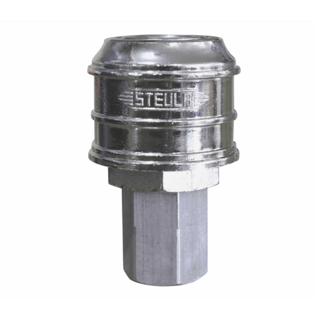 Engate Rápido 1/4 BSP Rosca Fêmea com Capa de Metal MS 17-01 STEULA-3cb6d314-25ff-491d-a3e6-8551b7bb9936