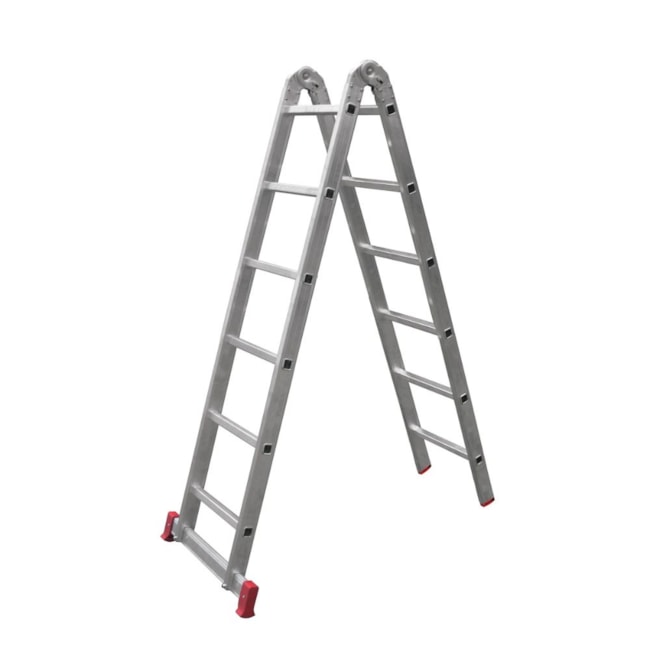 Escada Alumínio Multifunção 3 em 1 12 Degraus 3,39 / 1,57 Metros ESC0577 BOTAFOGO-451bf259-015c-4b79-b9ab-2dcc23e9dd56