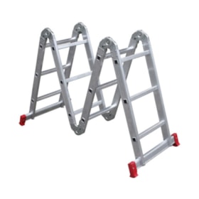 Escada de Alumínio Articulada 16 Degraus 4x4 4,23 Metros ESC0293 BOTAFOGO