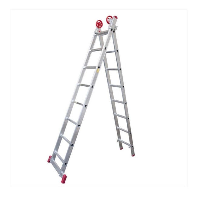 Escada de Alumínio Extensiva Tesoura 16 Degraus 2.41m ESC0617 BOTAFOGO-95ae59a1-915a-4709-9f96-12877bb39009