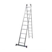 Escada de Alumínio Extensiva Tesoura 20 Degraus 2.96m ESC0619 BOTAFOGO Escada de Alumínio Extensiva Tesoura 20 Degraus 2.96m ESC0619 BOTAFOGO