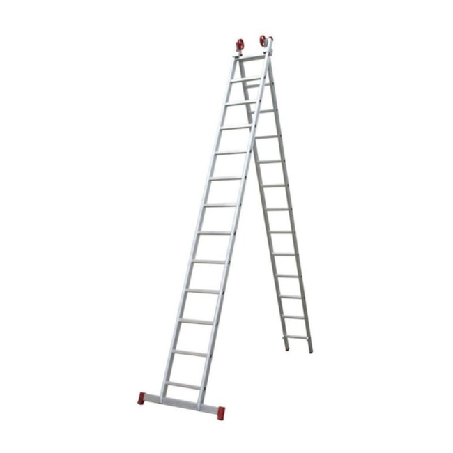 Escada de Alumínio Extensiva Tesoura 26 Degraus 3.81m ESC0622 BOTAFOGO-1407db20-5714-443a-9d87-582fc6af13c5