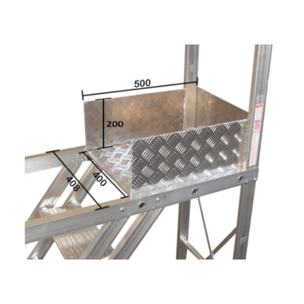 Escada de Alumínio Trepadeira 5 Degraus Corrimão 2 Lados TR 152 ALULEV-a5af7e55-195e-4f53-a458-9295fbbe06c3