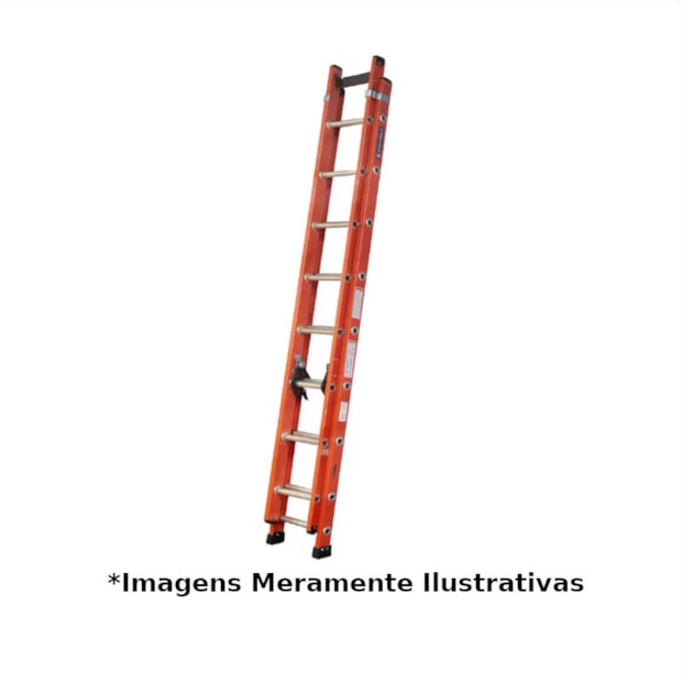 Escada de Fibra de Vidro Extensível 13 Degraus 4.20/2.73 Metros EFV-13 COGUMELO-0510ff9b-e58f-47ed-87eb-e7b10fc810f6