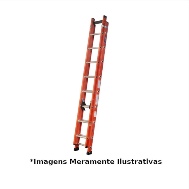 Escada de Fibra de Vidro Extensível 13 Degraus 4.20/2.73 Metros EFV-13 COGUMELO-ed0e332e-595b-4a55-8abe-cc8a0580f770