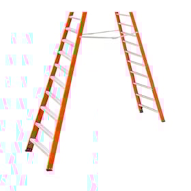 Escada de Fibra de Vidro Extensível 17 Degraus 4,89 Metros EFR9926 BOTAFOGO