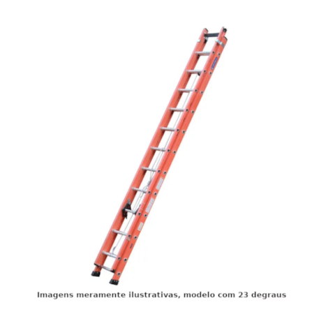 Escada de Fibra de Vidro Extensível 23 Degraus 4.25m EFV-23 COGUMELO-24681c6d-e3df-478f-8089-d1dc52d36c8b
