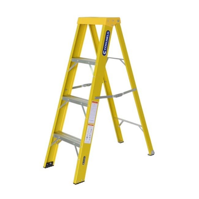Escada de Fibra de Vidro Tesoura 3 Degraus 1,17 metros RF-3 COGUMELO-535799e6-78f2-4667-8618-73aa6fc59cb9