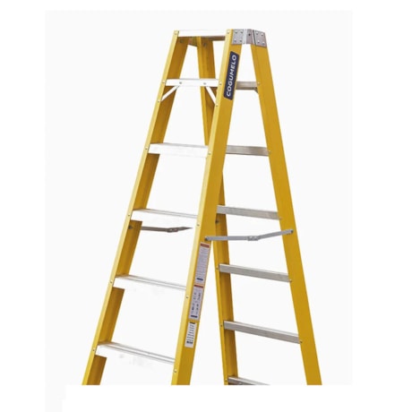 Escada de Fibra de Vidro Tesoura 6 Degraus 1.95m TF-6A COGUMELO-65a133e8-194a-4bb4-8122-ac381c8f5053