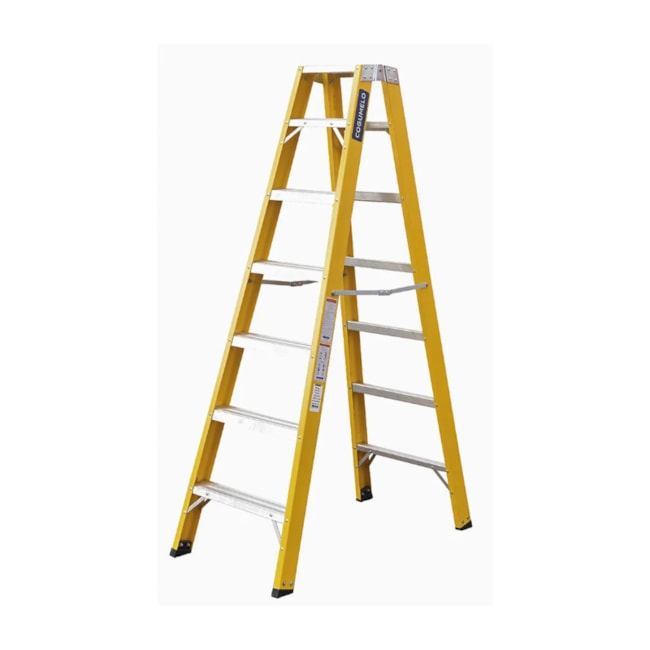 Escada de Fibra de Vidro Tesoura 6 Degraus 1.95m TF-6A COGUMELO-8fab4df0-f5f2-413c-85ab-e158a30cc648