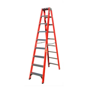 Escada de Fibra Duplo Acesso Tesoura Profissional Robusta 9D EFR9922 BOTAFOGO