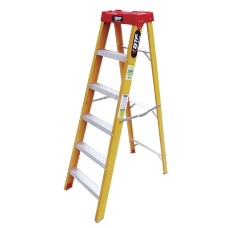 Escada de Fibra Tesoura Prática com 5 Degraus 1.52 Metros EFP5909 BOTAFOGO-fbf9e0d4-e2eb-4407-8324-7e2f832125d8
