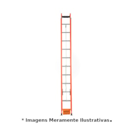 Escada Fibra de Vidro Extensível 39 Degraus 12,00 Metros EAFR-39 SINTESE