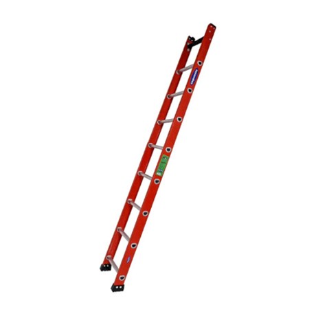 Escada de fibra de vidro com 2 lances – Comam Locadora