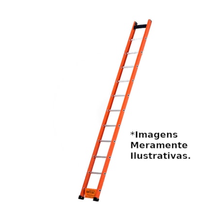 Escada Fibra de Vidro Singela 9 Degraus 3,00 Metros SAFD-09 SINTESE-62d98566-a570-41e2-852d-8980ba85af37