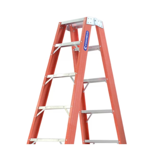 Escada Fibra de Vidro Tesoura 10 Degraus 3.15m TF-10 COGUMELO-913c07e7-8ed0-4490-bee7-ce3efaaa2a20