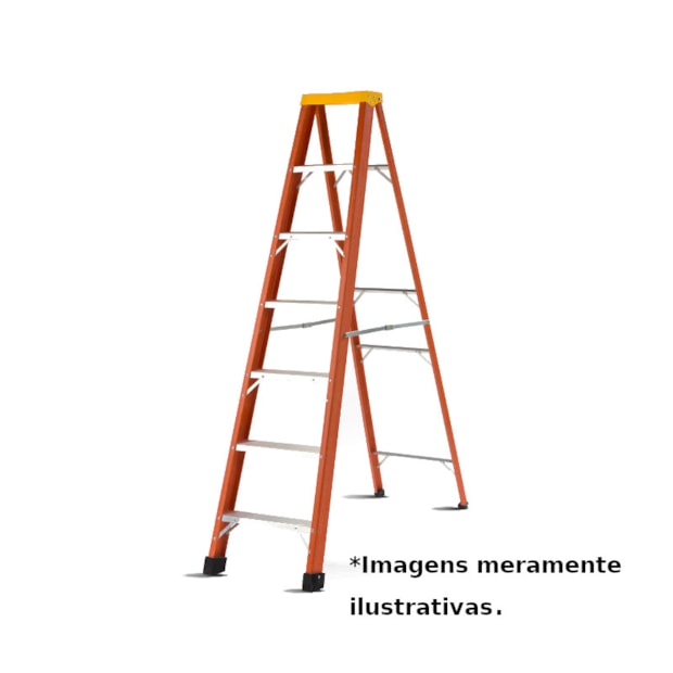 Escada Fibra de Vidro Tesoura 5 Degraus 1,80 Metros RAF-05 SINTESE-2fbf00a5-6def-4e04-be57-a1dc5dd2d0a7