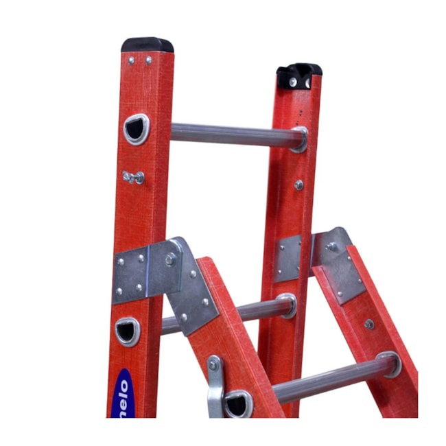 Escada Fibra de Vidro tipo Tesoura 12 Degraus 3,85 metros TSH-6-12 COGUMELO-e39f33ac-2f91-4857-9b3c-2a3ac9330e73