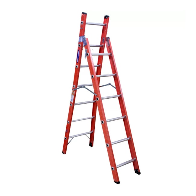 Escada Fibra de Vidro tipo Tesoura 12 Degraus 3,85 metros TSH-6-12 COGUMELO-076d90f4-4f1a-4e5e-9786-9a96ab0f7acf