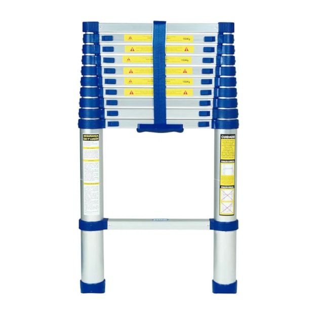 Escada Telescópica de Alumínio com 10 Degraus 3,20 Metros 005121 MOR-b8e5abf1-27aa-400d-8a84-c1f61dd7aeb3