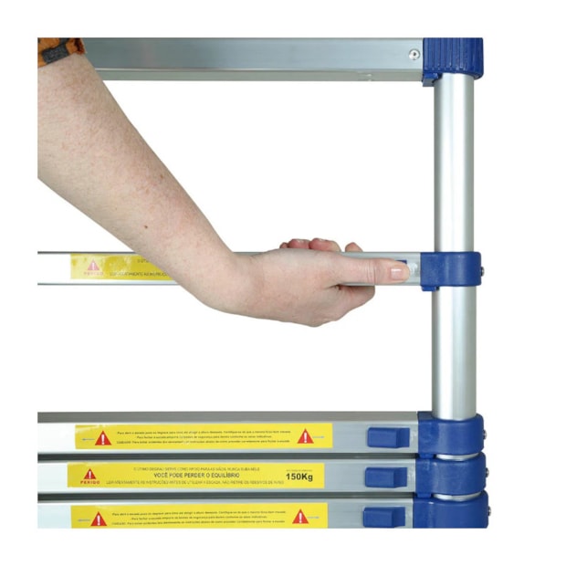 Escada Telescópica de Alumínio com 10 Degraus 3,20 Metros 005121 MOR-7c933f16-923d-4400-8158-81361848ddff