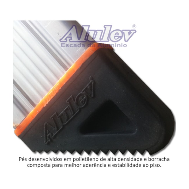 Escada Trepadeira de Alumínio 3 Degraus e Corrimão TR 102 ALULEV-f94044dc-0fe6-412d-93ff-9c8ee477142f