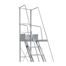 Escada Trepadeira de Alumínio 8 Degraus com Corrimão TR 212 ALULEV