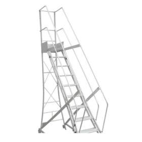 Escada Trepadeira em Alumínio com 16 Degraus e Corrimão TR 402 ALULEV