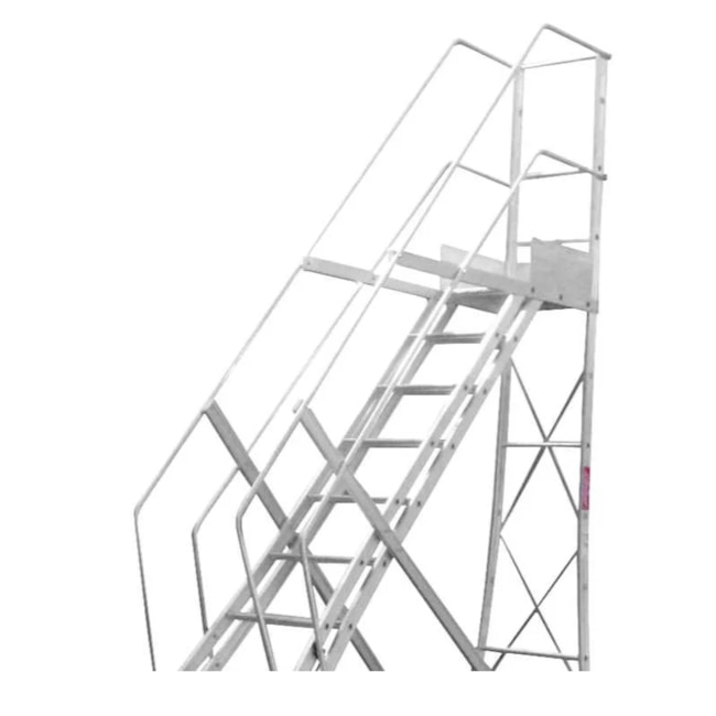 Escada Trepadeira em Alumínio com 9 Degraus com Corrimão TR 232 ALULEV-8650c02f-68e5-40ee-b4e9-8554740bbf88