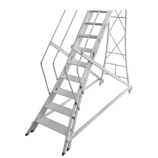 Escada Trepadeira em Alumínio de 14 Degraus com Corrimão TR 352 ALULEV-a93e0919-abfa-46dc-a26d-279cbb24dc0c