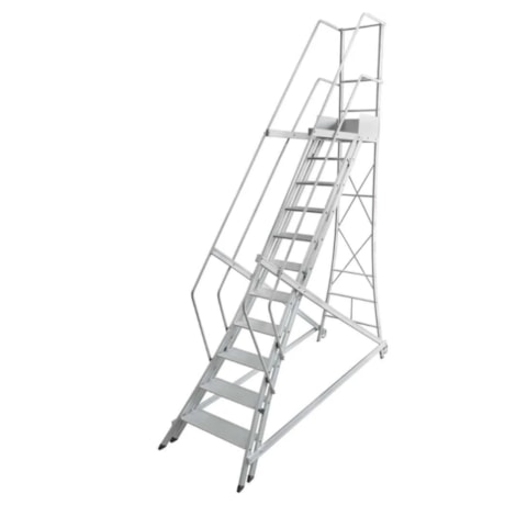 Escada Trepadeira em Alumínio de 14 Degraus com Corrimão TR 352 ALULEV-0af94b27-ff7e-44a5-a868-7b4ed834195b