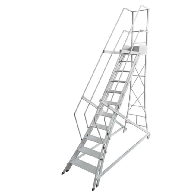 Escada Trepadeira em Alumínio de 14 Degraus com Corrimão TR 352 ALULEV-0778ee15-6778-4b82-8776-e5de19e3e815