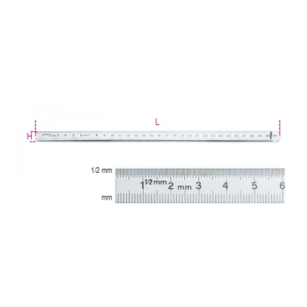 Escala Aço Inox 150mm/6