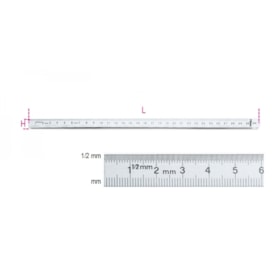 Escala Aço Inox 150mm/6