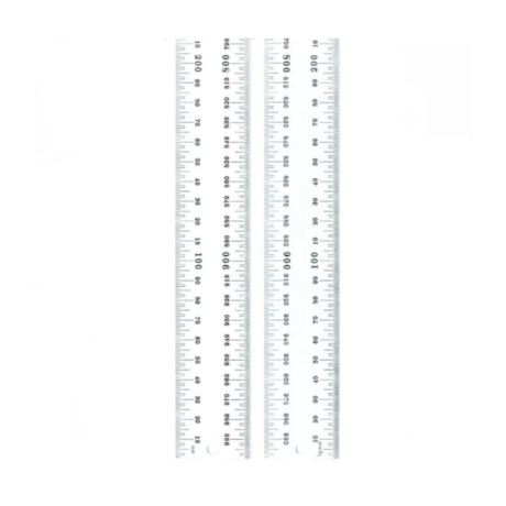 Escala de Aço com Graduação de 1000mm e 0.5mm de um Lado e 1mm e 0.5mm no Lado Oposto C635-1000 STARRETT-32cafa77-f06c-4d43-bf45-c1fe3282c0cf