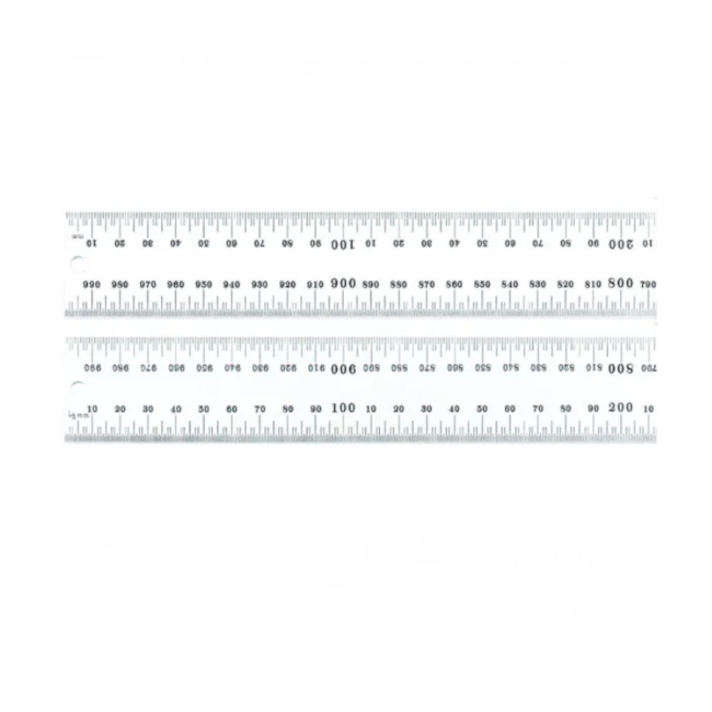Escala de Aço com Graduação de 1000mm e 0.5mm de um Lado e 1mm e 0.5mm no Lado Oposto C635-1000 STARRETT-33ba2042-33aa-452c-8b4e-04c5d305308a