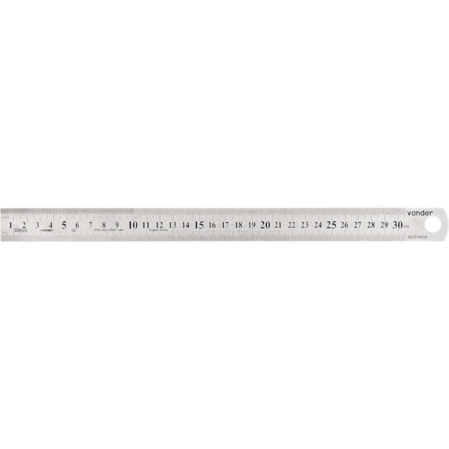 Escala de Aço Inox Rígida 300mm 3561209000 VONDER-cf62389e-61c4-46d4-94bb-ea5b69522ee4