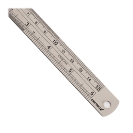 Escala de Aço Inoxidável 150mm/6