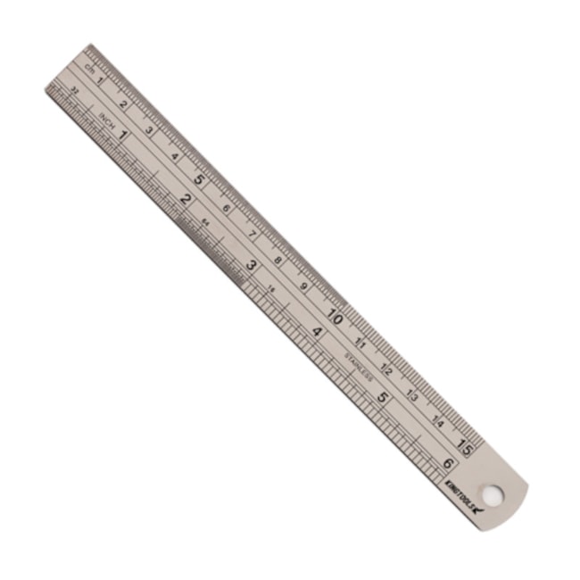 Escala de Aço Inoxidável 150mm/6
