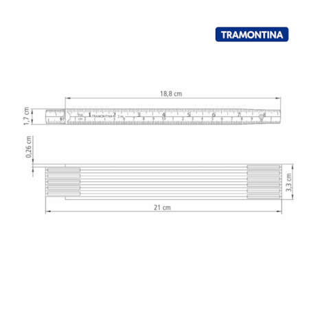 Escala Métrica de Madeira 2 Metros 43160/002 TRAMONTINA MASTER-08709590-7f22-4f93-8f4a-01ef949ecbfc