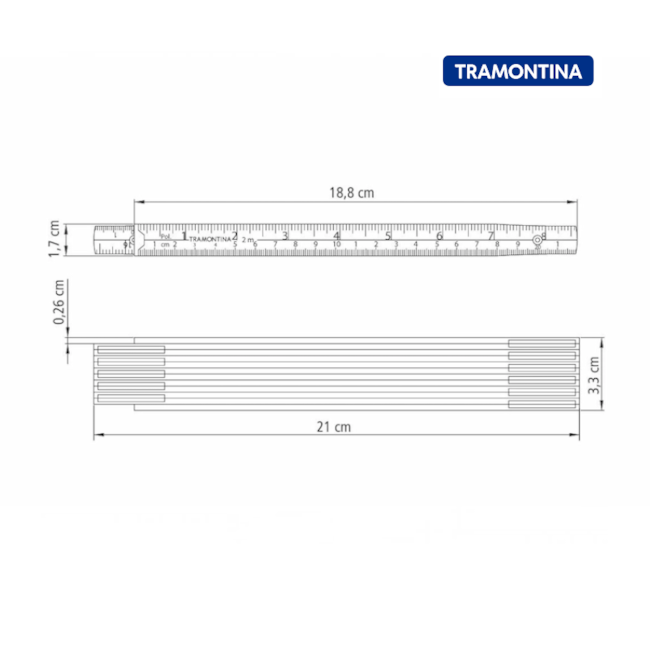 Escala Métrica de Madeira 2 Metros 43160/002 TRAMONTINA MASTER-281ae7c9-5e02-4404-8923-abdf2534ed1a