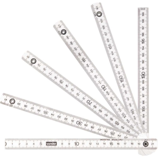 Escala Métrica de Plástico/Poliestireno com 1 Metro 3857100000 VONDER-3e4650af-d6d9-44c3-9be2-fe7316aaf900