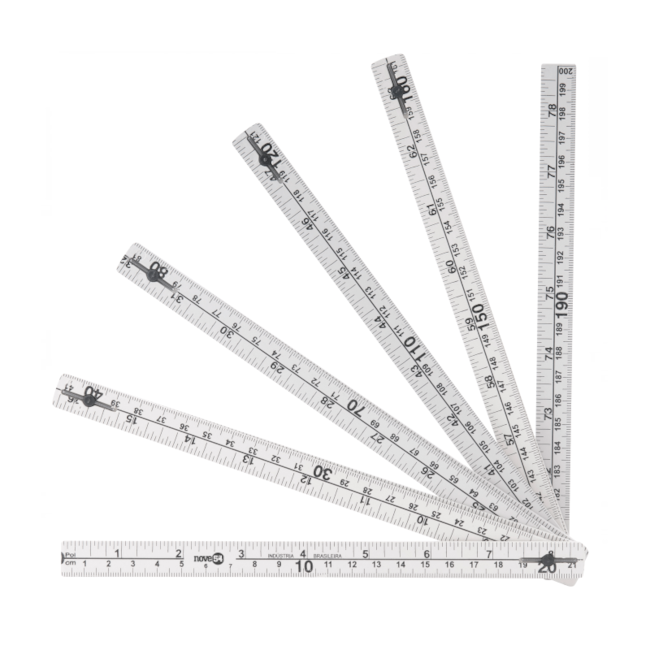 Escala Métrica Poliestireno/Plástico 2M com 10 Dobras 3857200200 NOVE54-5d290539-49bd-4279-8b60-25c1646e2ff9