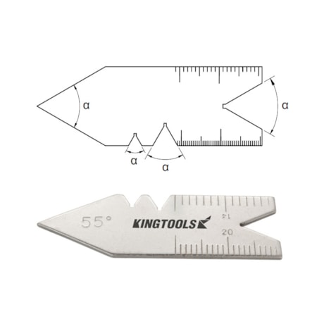 Escantilhão Whitworth 55º 600.082 KINGTOOLS -770f805a-bb63-4593-90ed-4140249d8677