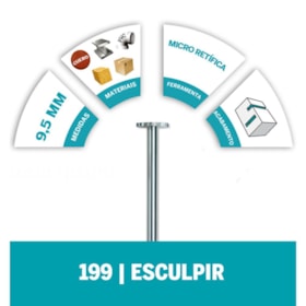 Escareador Chato HSS 3/8